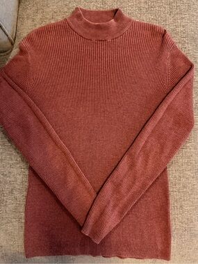 Perry Ellis 90s Silk Blend Knit Mock Neck Sweater Size Small